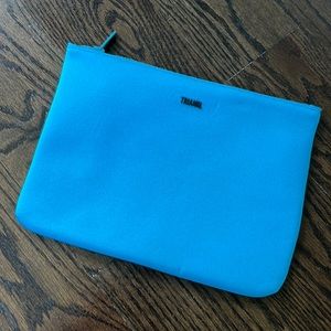 NWOT Triangl blue neoprene bag